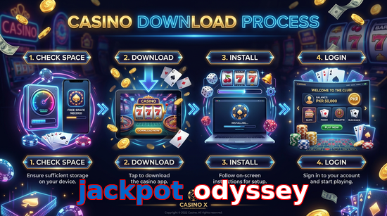 Game list for Jackpot Odyssey download section