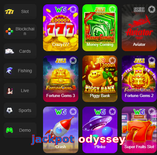 Main screen of Jackpot Odyssey game page for PK players