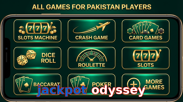 Main screen of Jackpot Odyssey games page for PK players
