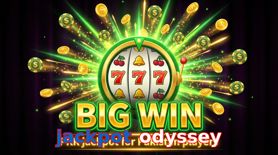 Big win animation on Jackpot Odyssey slot game